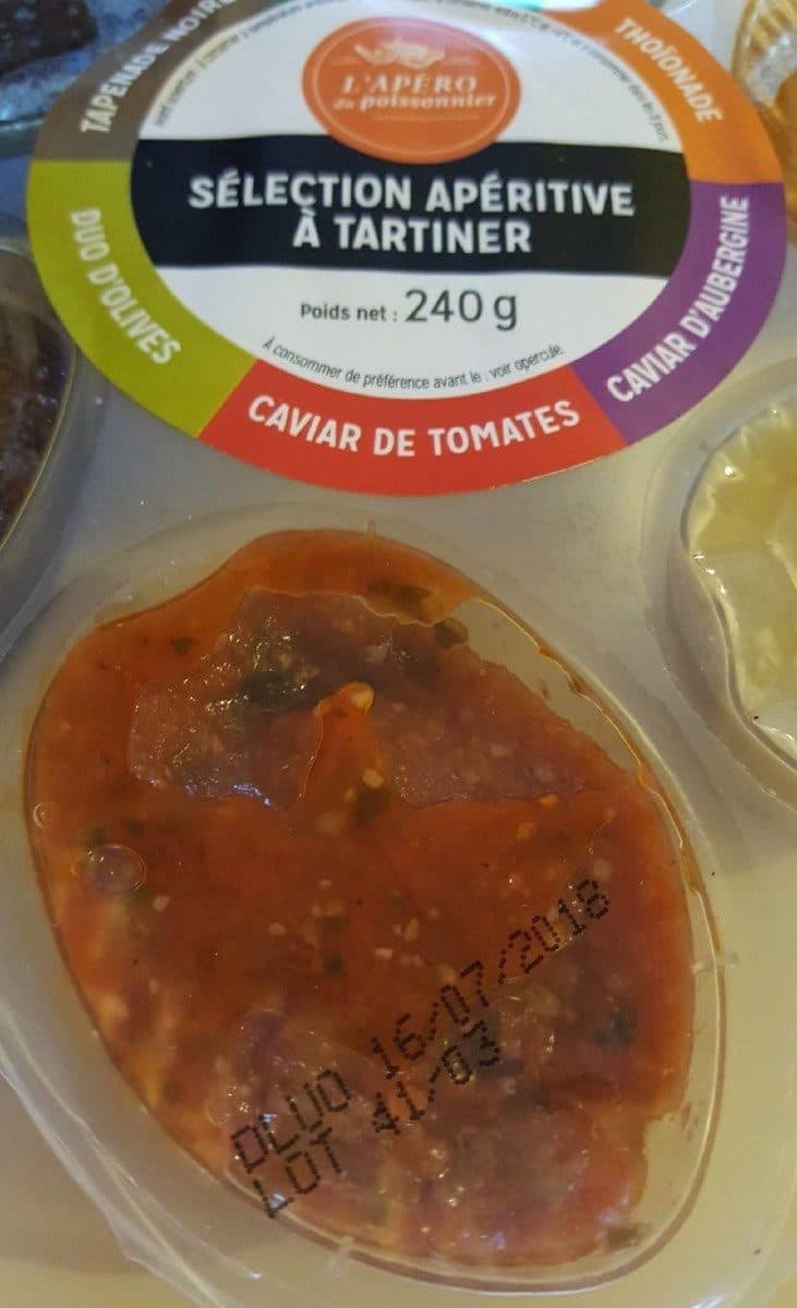 Open Food Facts Sélection apéritive à tartiner - caviar de tomates packshot