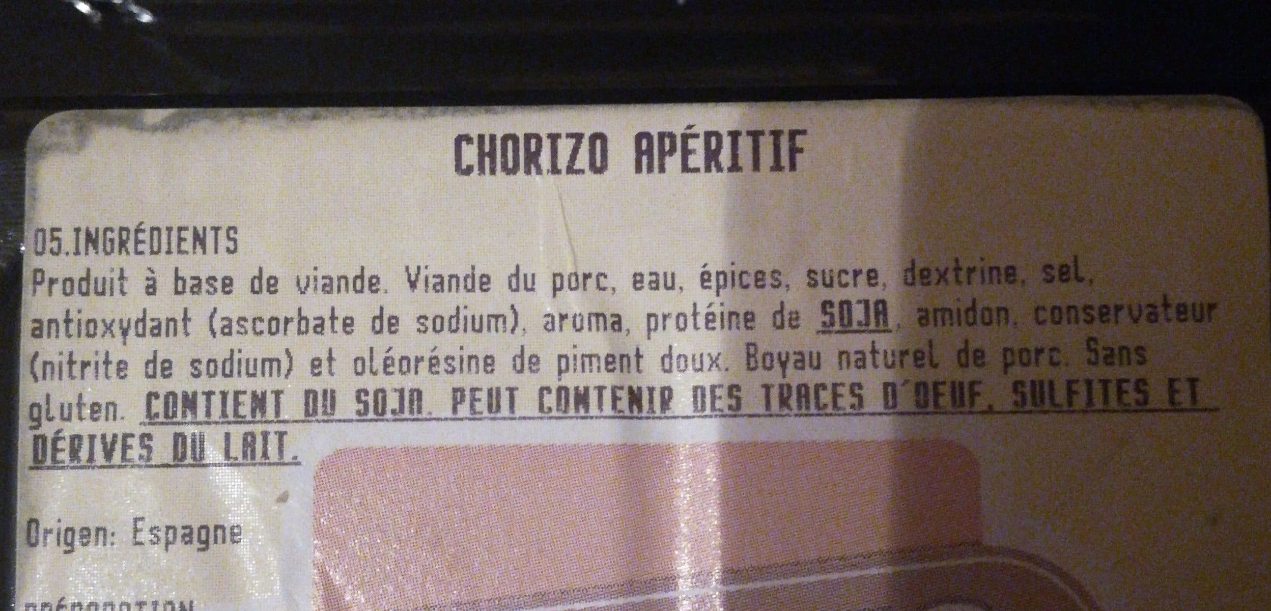 Nobles Chorizo apéritif doux packshot