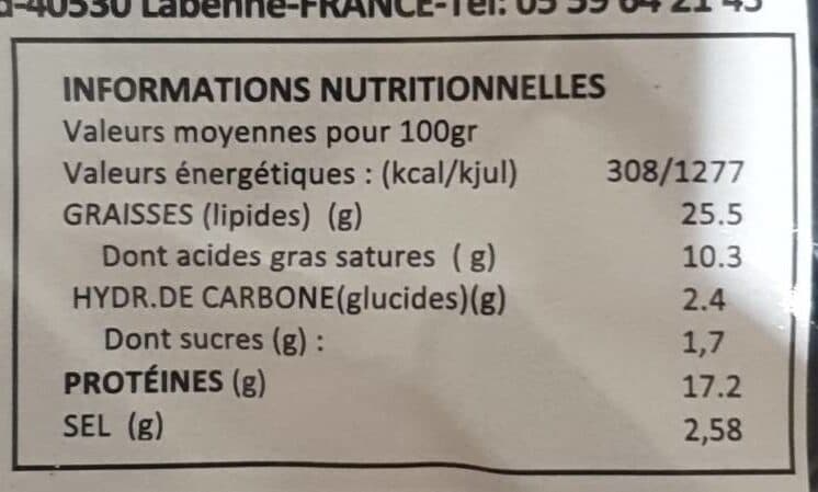 Nobles Chorizo apéritif doux packshot