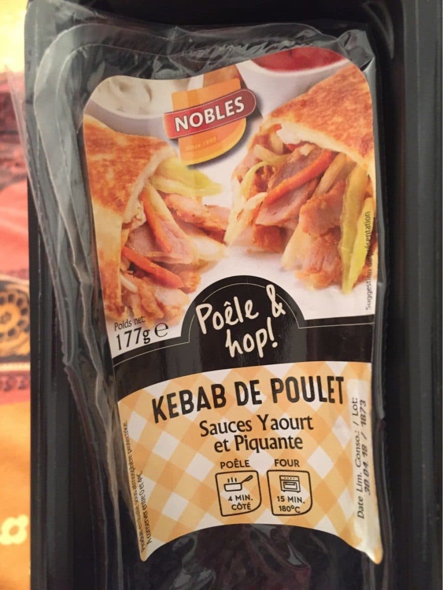 Nobles Kebab de poulet packshot
