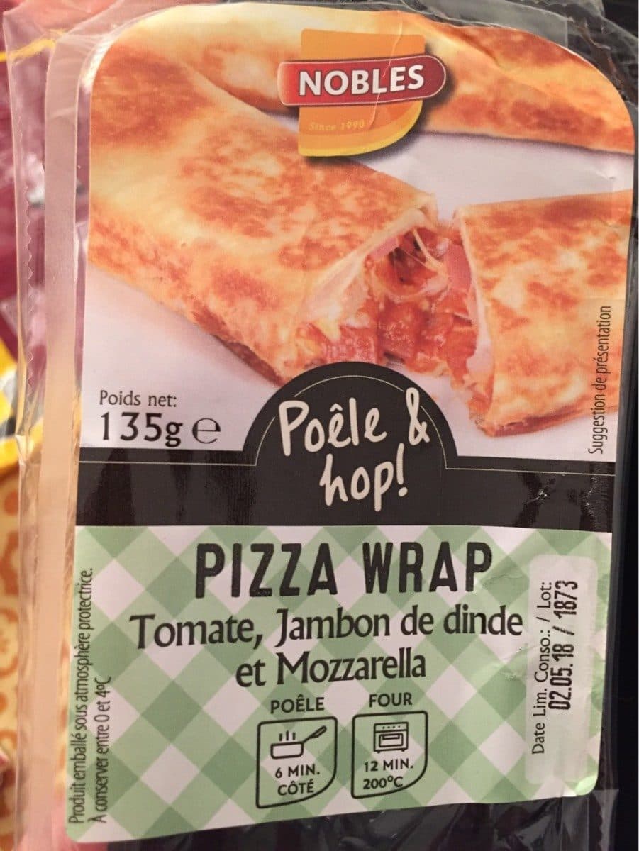 Nobles Pizza wrap packshot