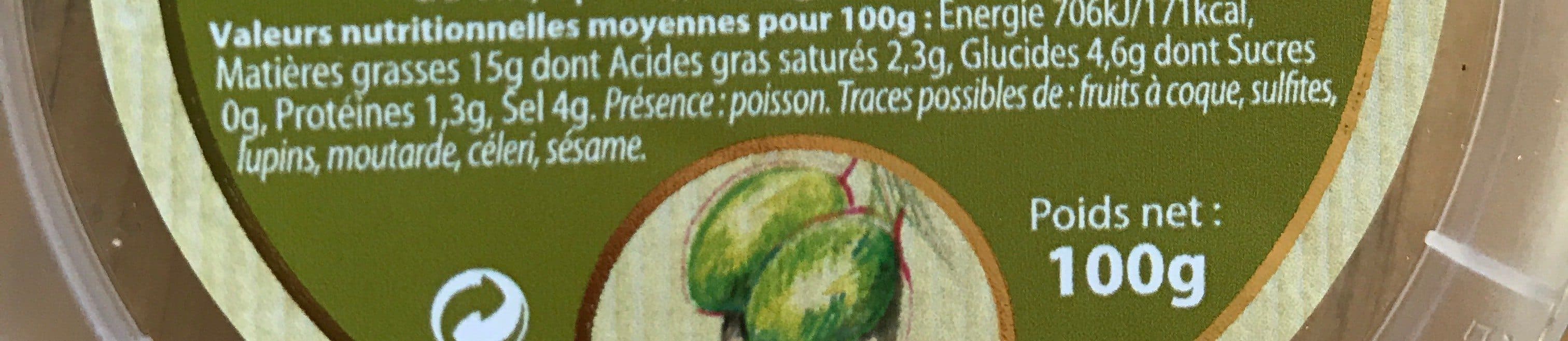 Open Food Facts Tapenade verte packshot