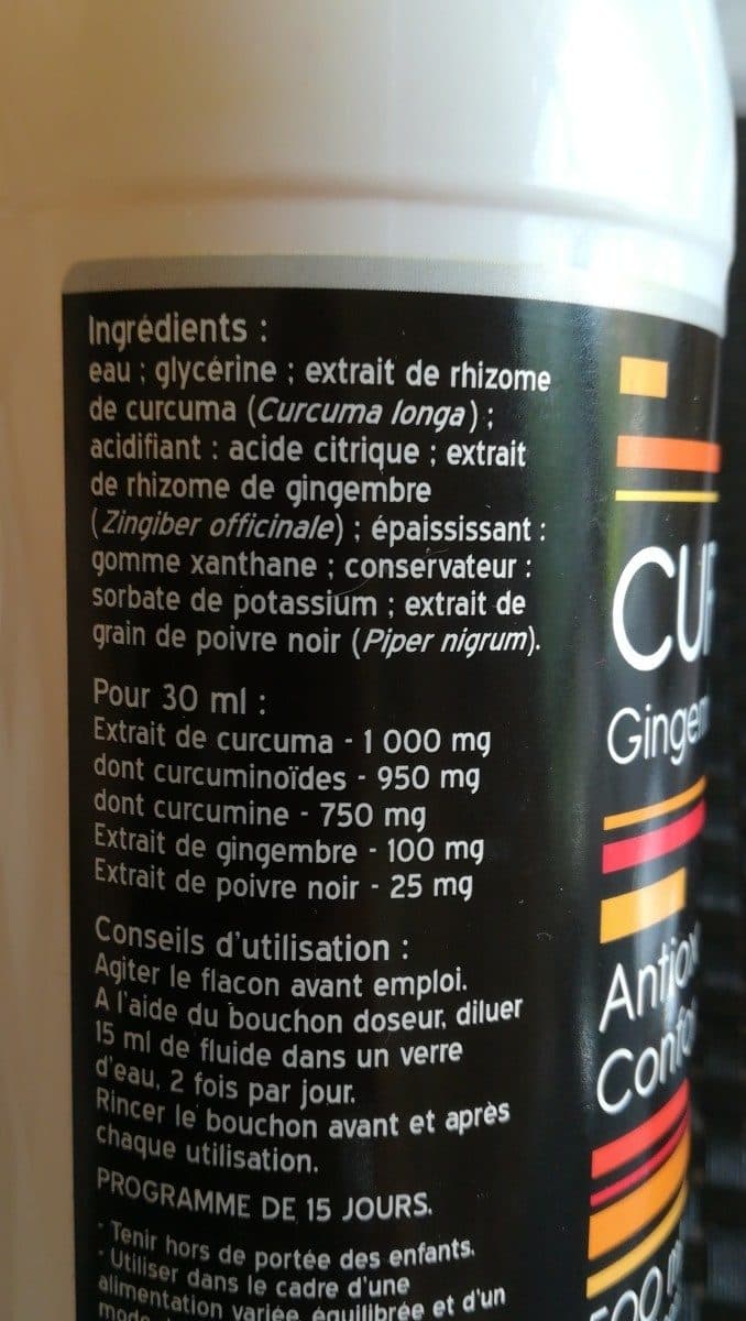 Open Food Facts Curcuma Gimgembre Poivre Noir - 500 ML - Nutrivie packshot