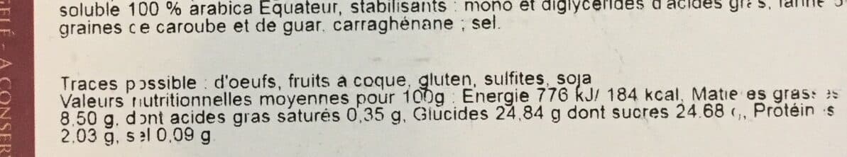 Open Food Facts Crème glacée café expresso packshot