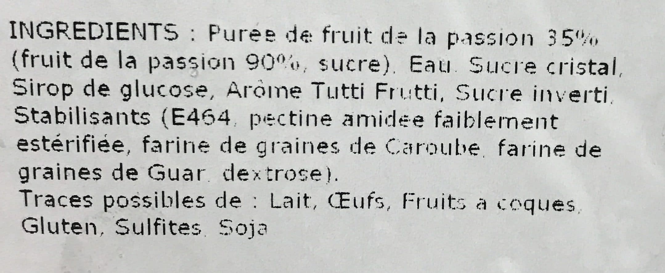 Les Glaces de Jean Louis Sorbet Fruit de la Passion packshot
