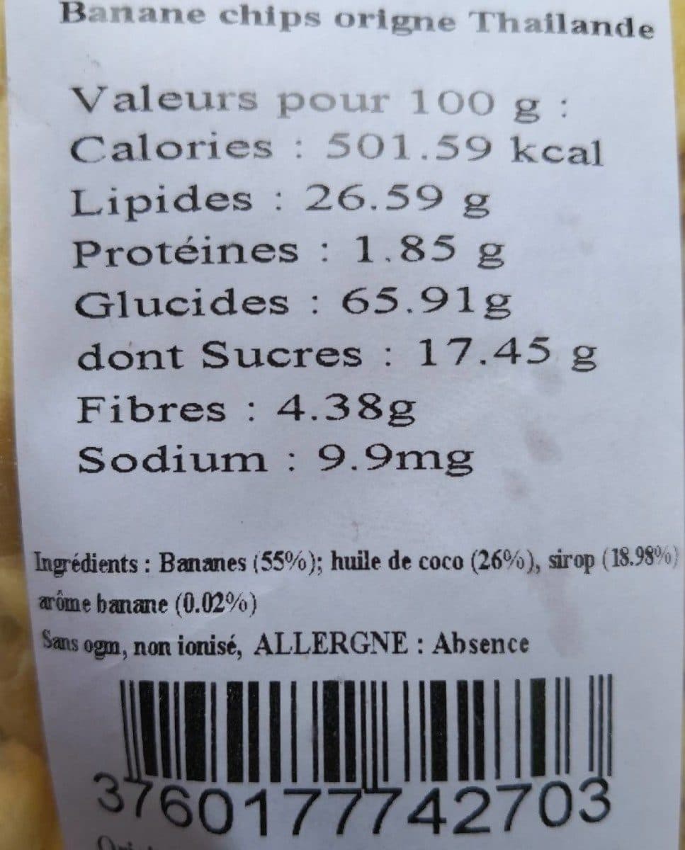 Open Food Facts Bananes chips packshot