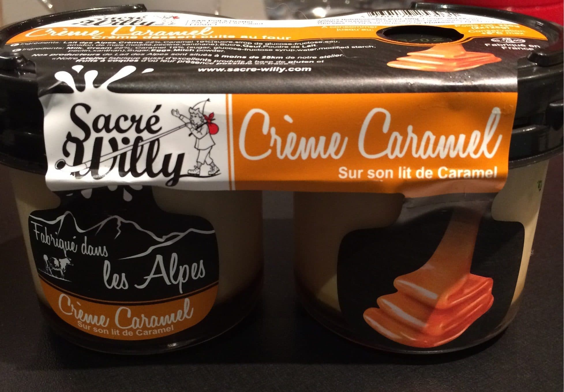 Sacré Willy Creme caramel packshot
