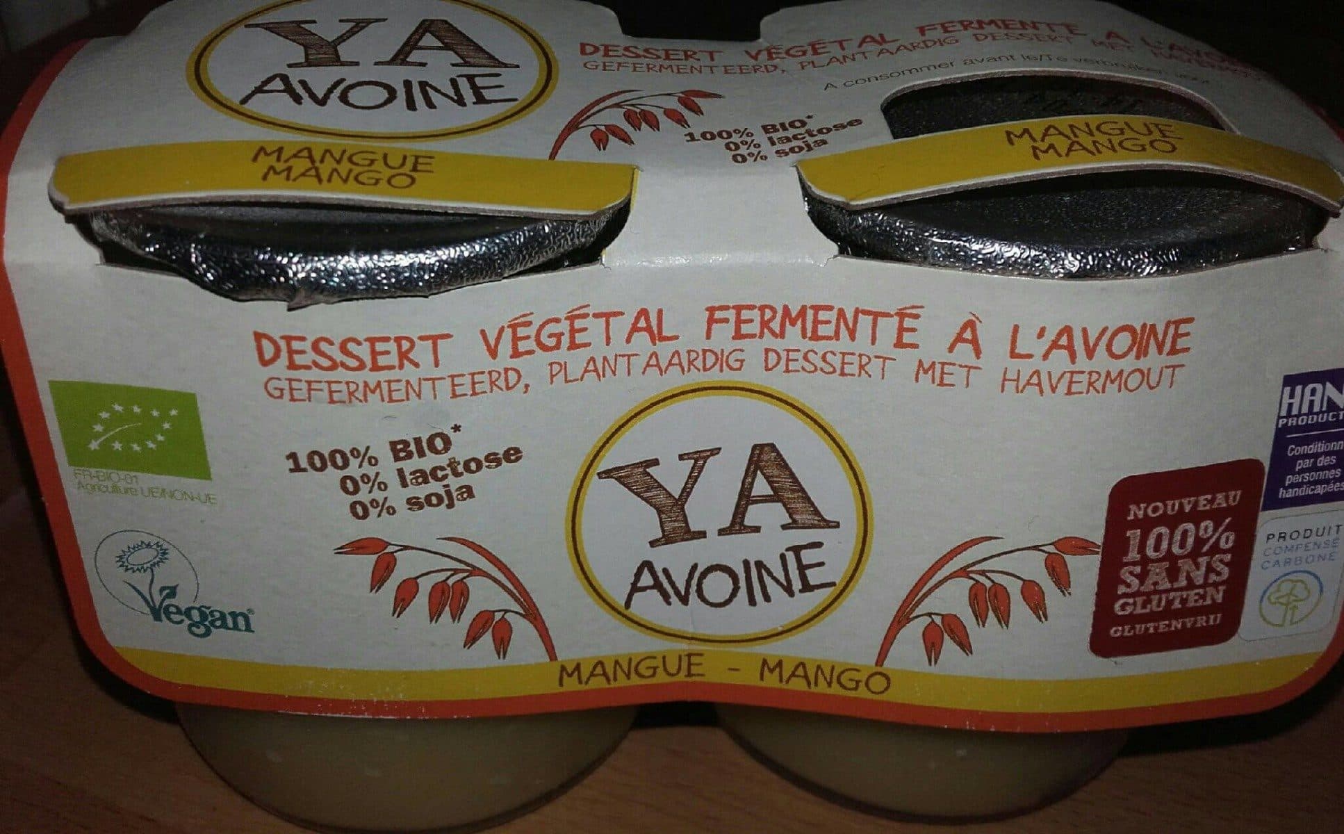 Open Food Facts Ya avoine mangue packshot