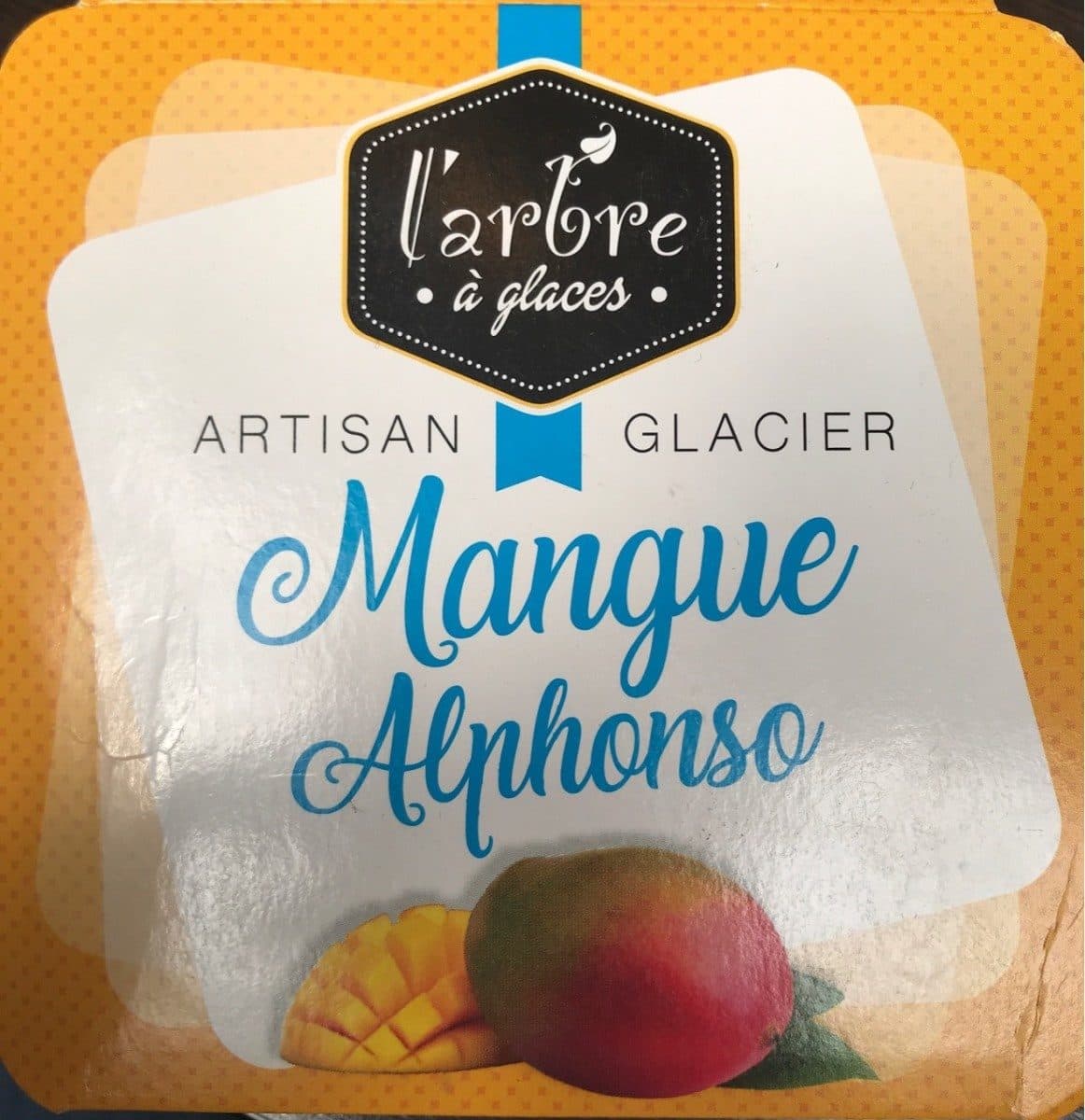 Open Food Facts Glace mangue alphonso packshot