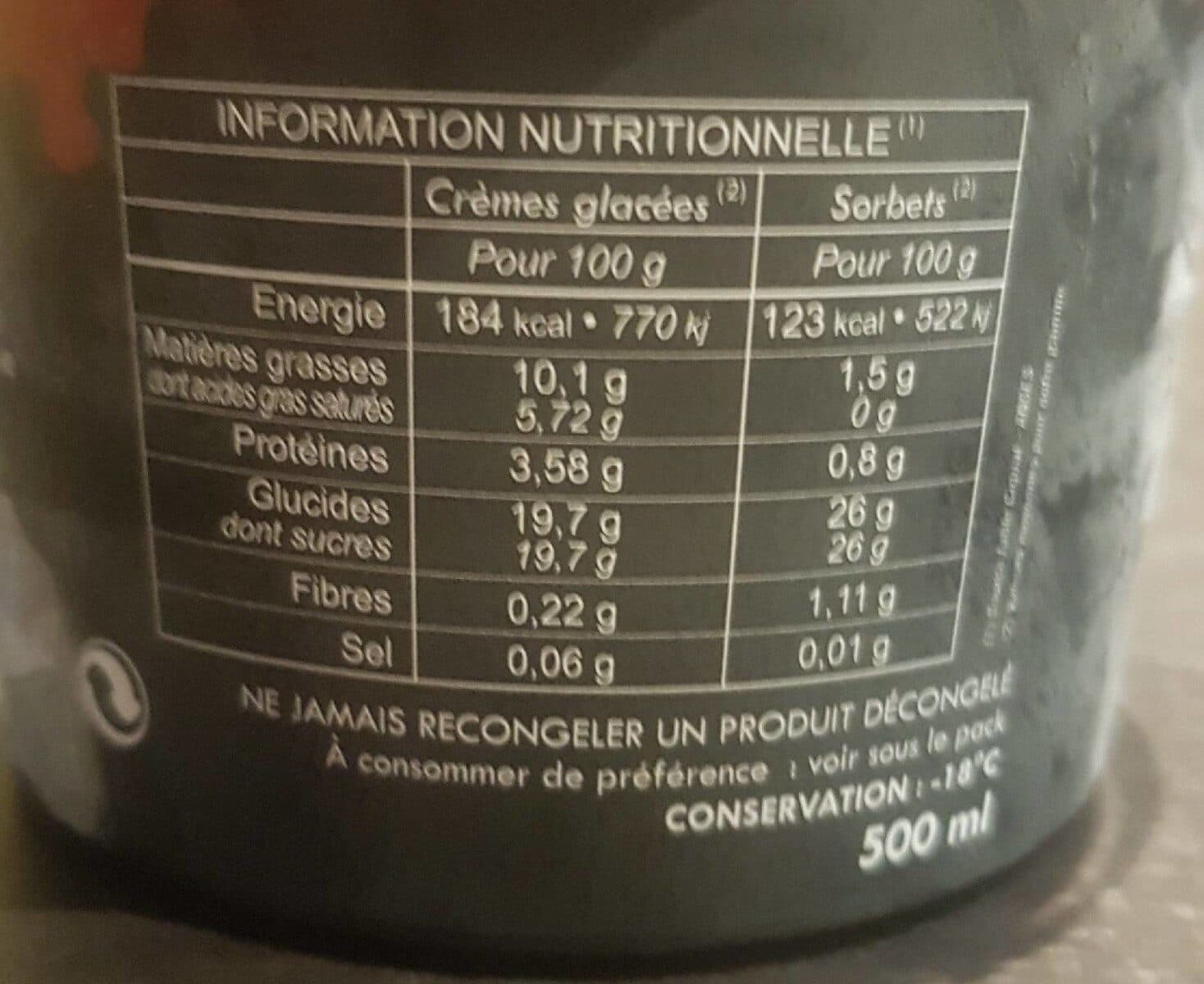 Open Food Facts Crème glacée packshot