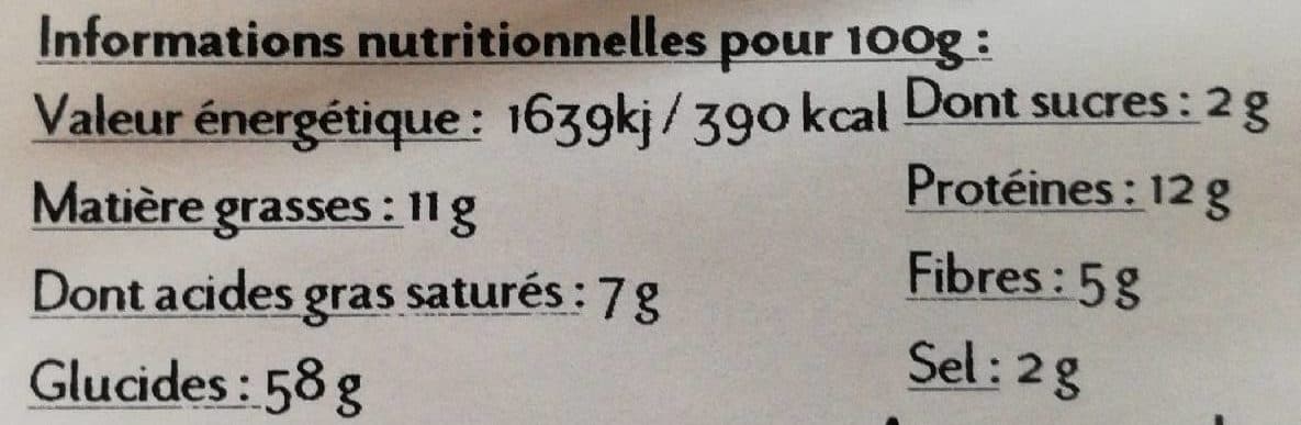 La Chantéracoise Biscotterie artisanale 7 céréales packshot