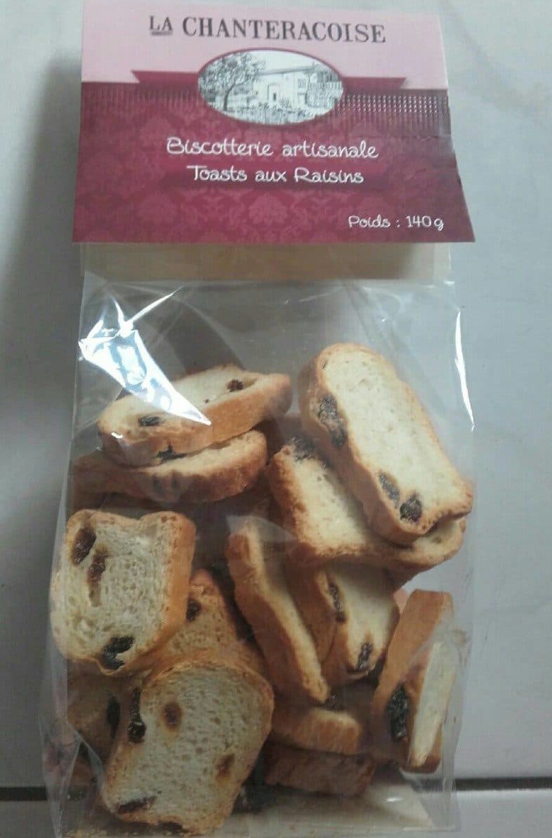 La Chanteracoise Toasts aux Raisins packshot