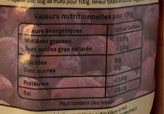 Domaine de la Grange en Haye Confiture de quetsches packshot