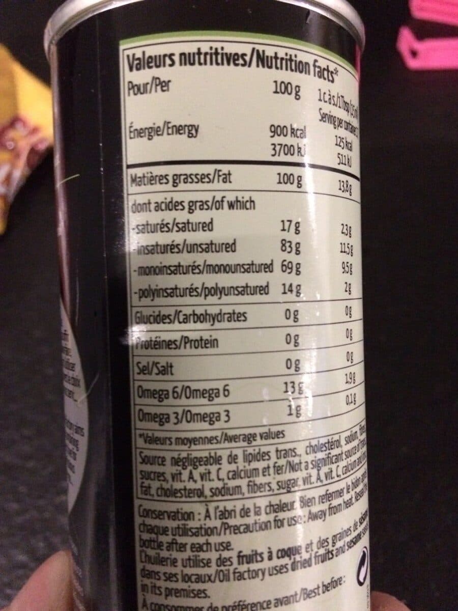 Open Food Facts Huile d'avocat packshot