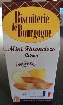 Biscuiterie de Bourgogne Mini financiers au citron packshot