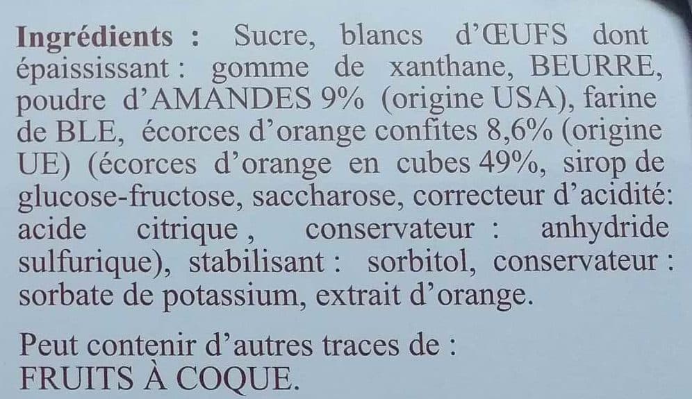 Biscuiterie de Bourgogne Mini Financiers Orange packshot