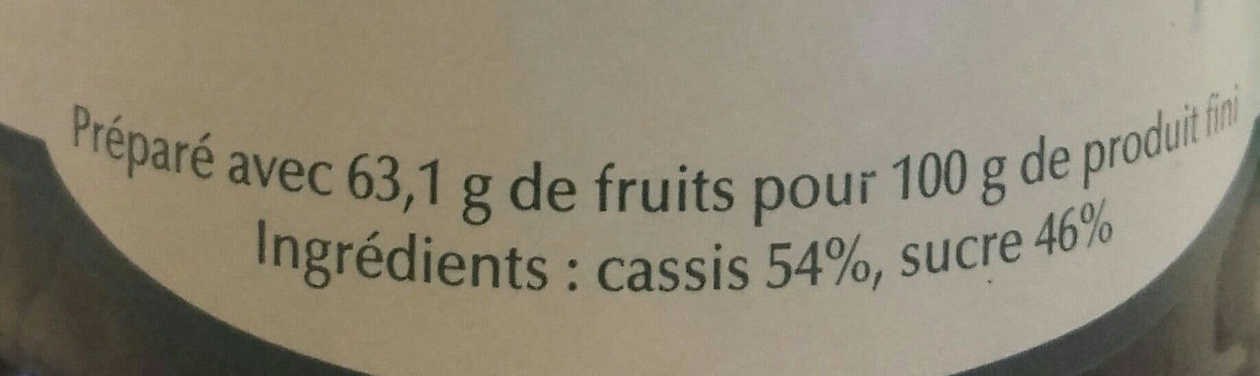Open Food Facts Carmel Du Havre Kerith - Confiture De Cassis 370 g packshot