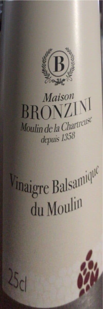 Maison Bronzini Vinaigre balsamique du moulin packshot