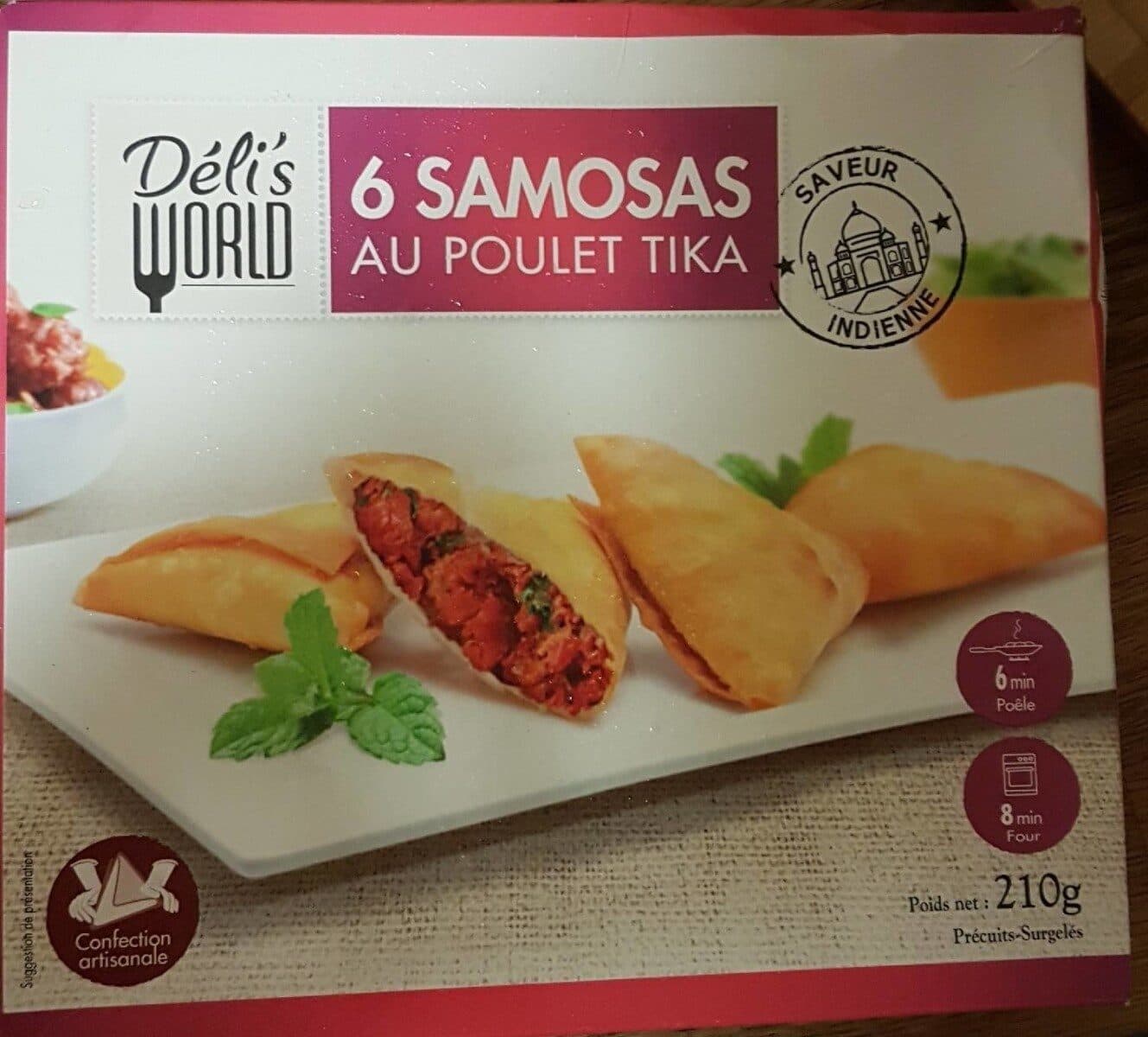 Déli's World 6 Samosas au Poulet Tika packshot