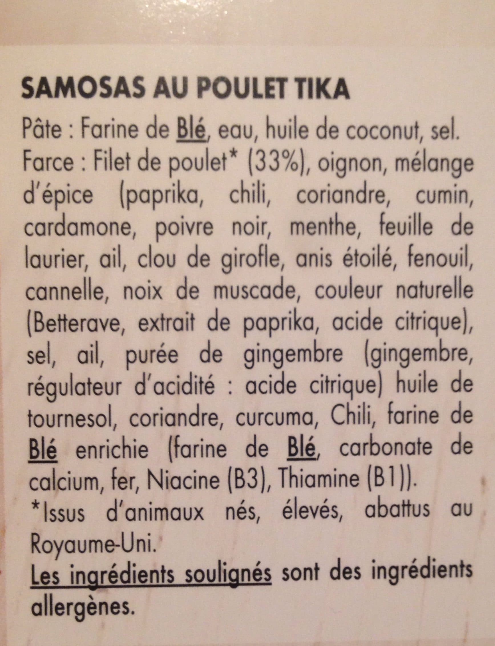 Déli's World 6 Samosas au Poulet Tika packshot
