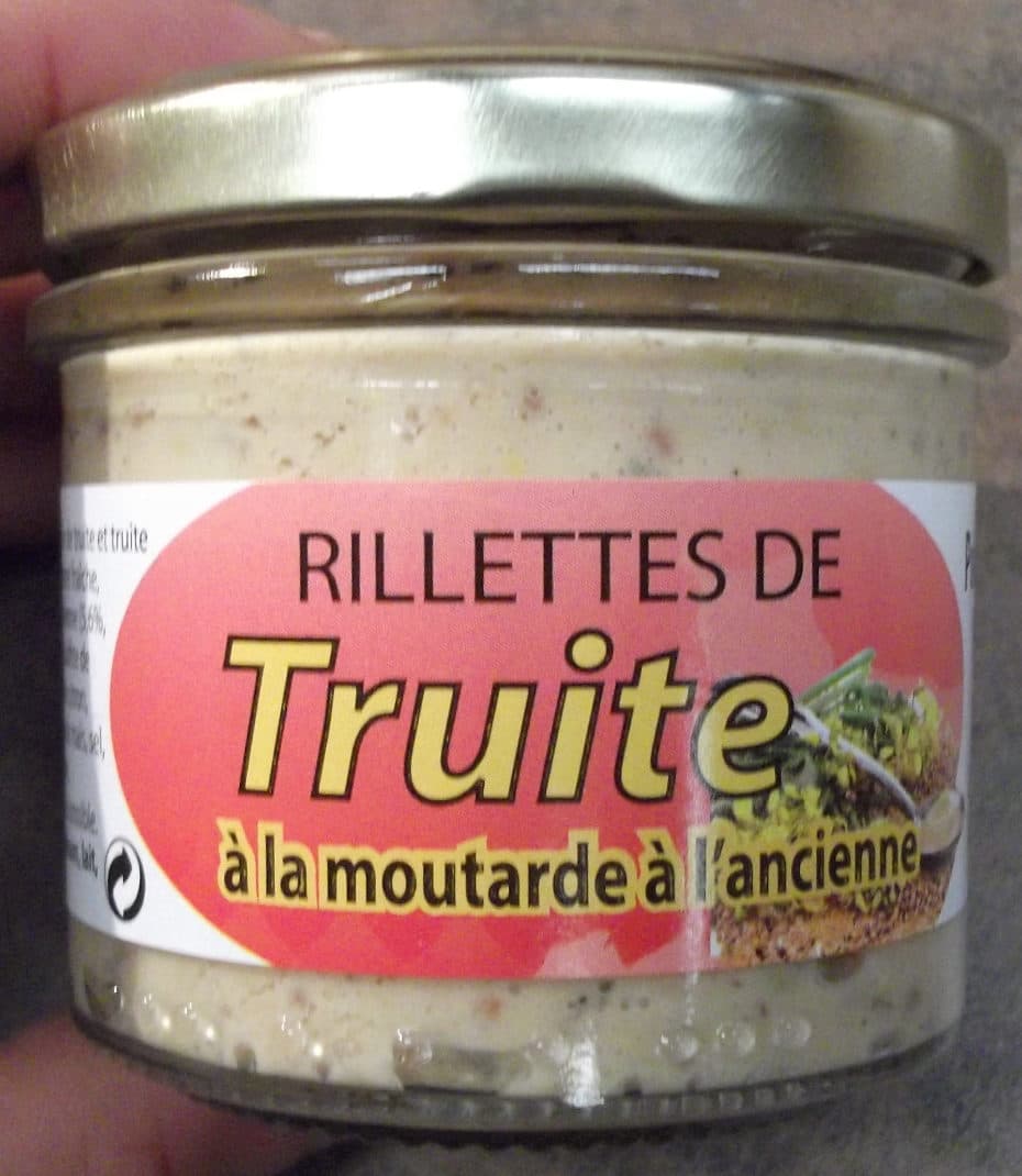 Maison Saint-Lo Rillettes de truite à la moutarde à l'ancienne packshot