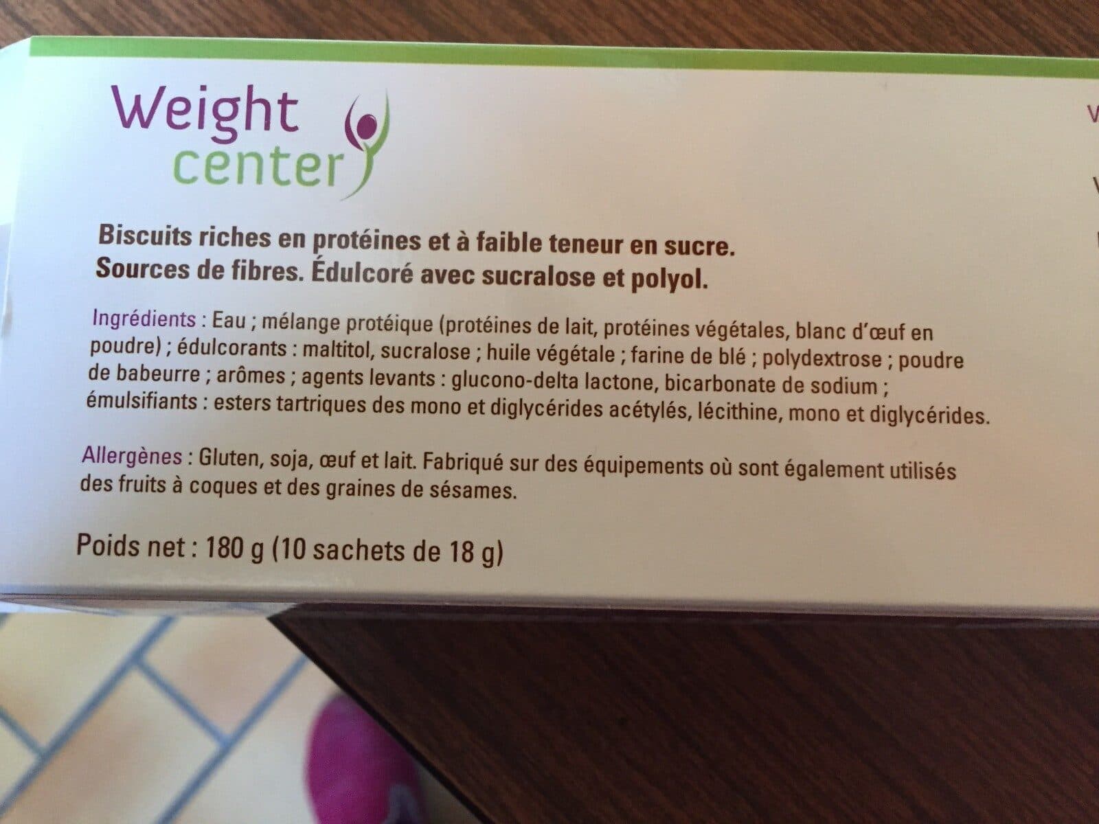 Open Food Facts Weight Center Biscuits Petit Beurre packshot