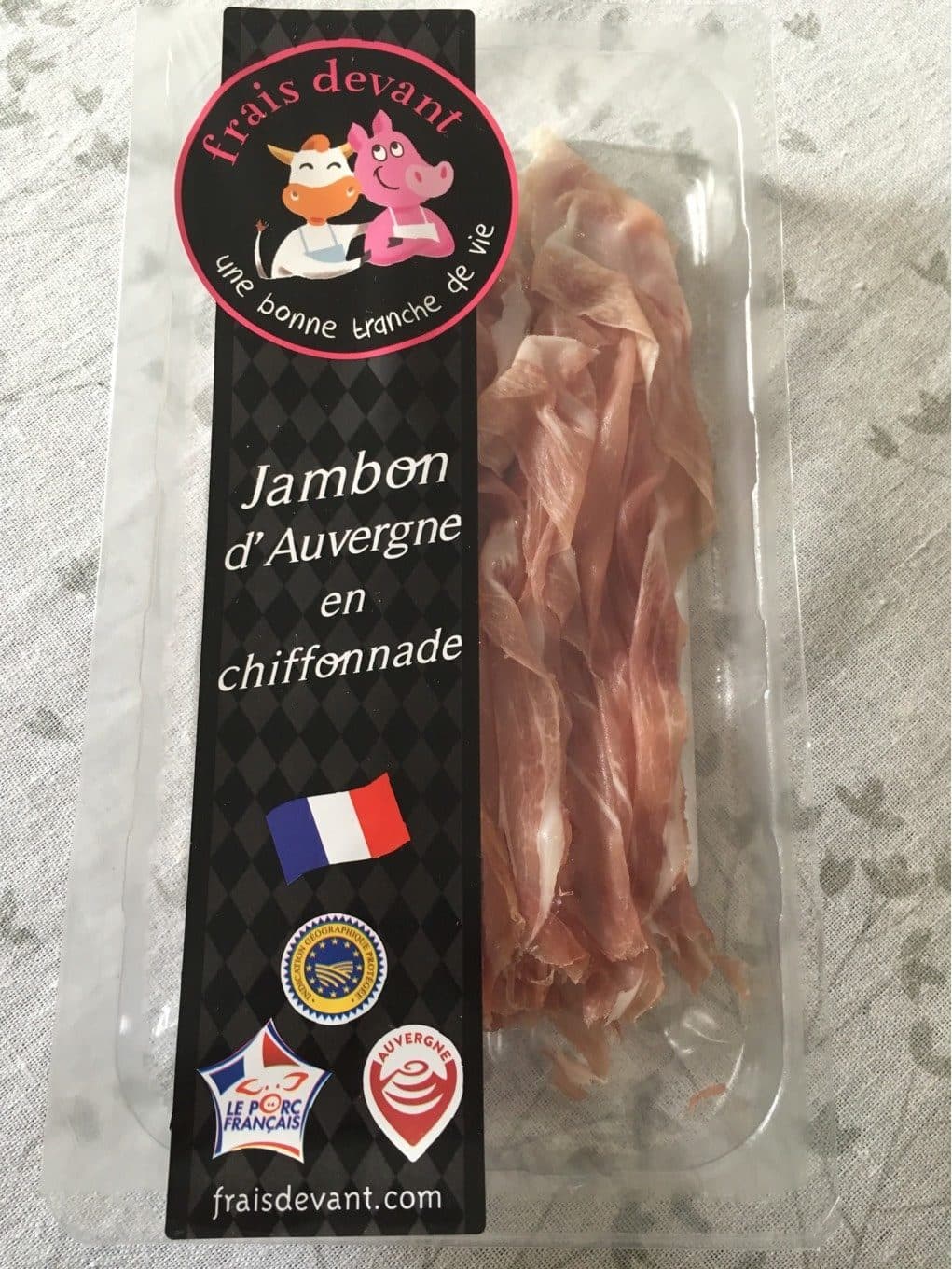 Frais Devant Jambon d'Auvergne en chiffonnade packshot