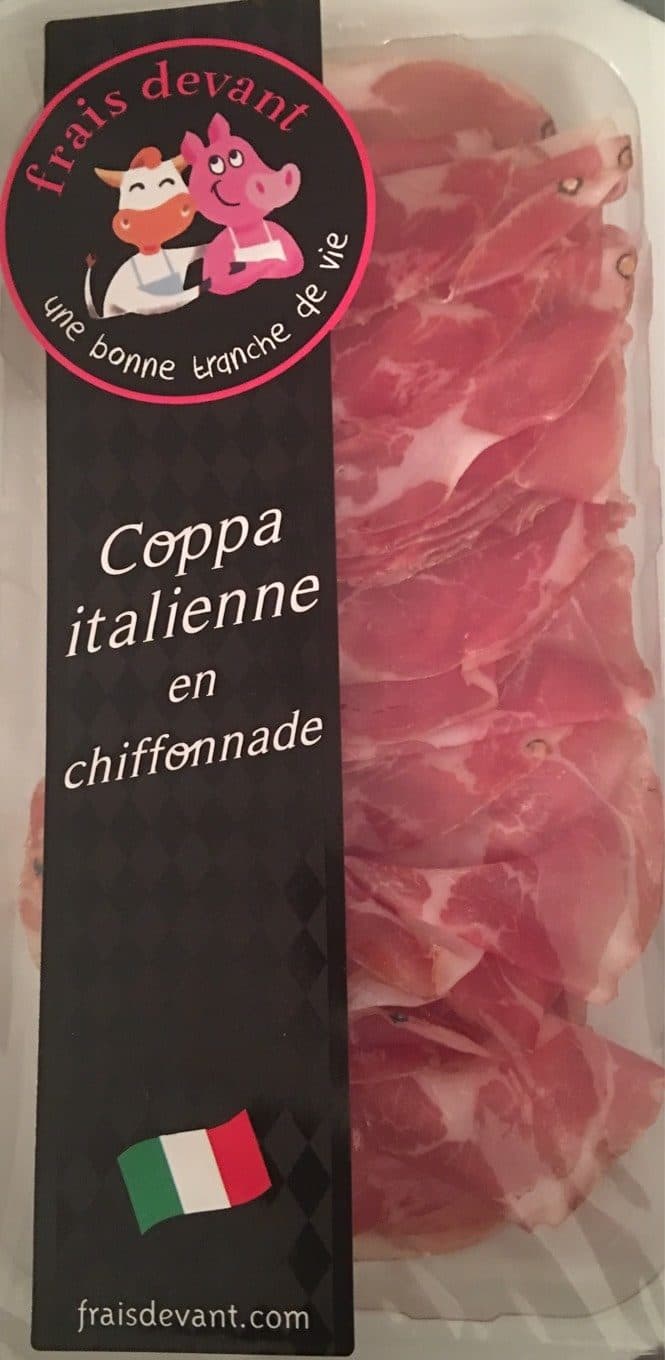 Frais devant Chiffonnade de coppa Italienne 80g packshot