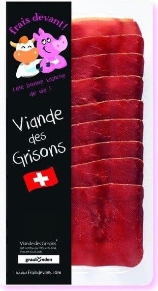 Frais Devant Viande des grisons packshot