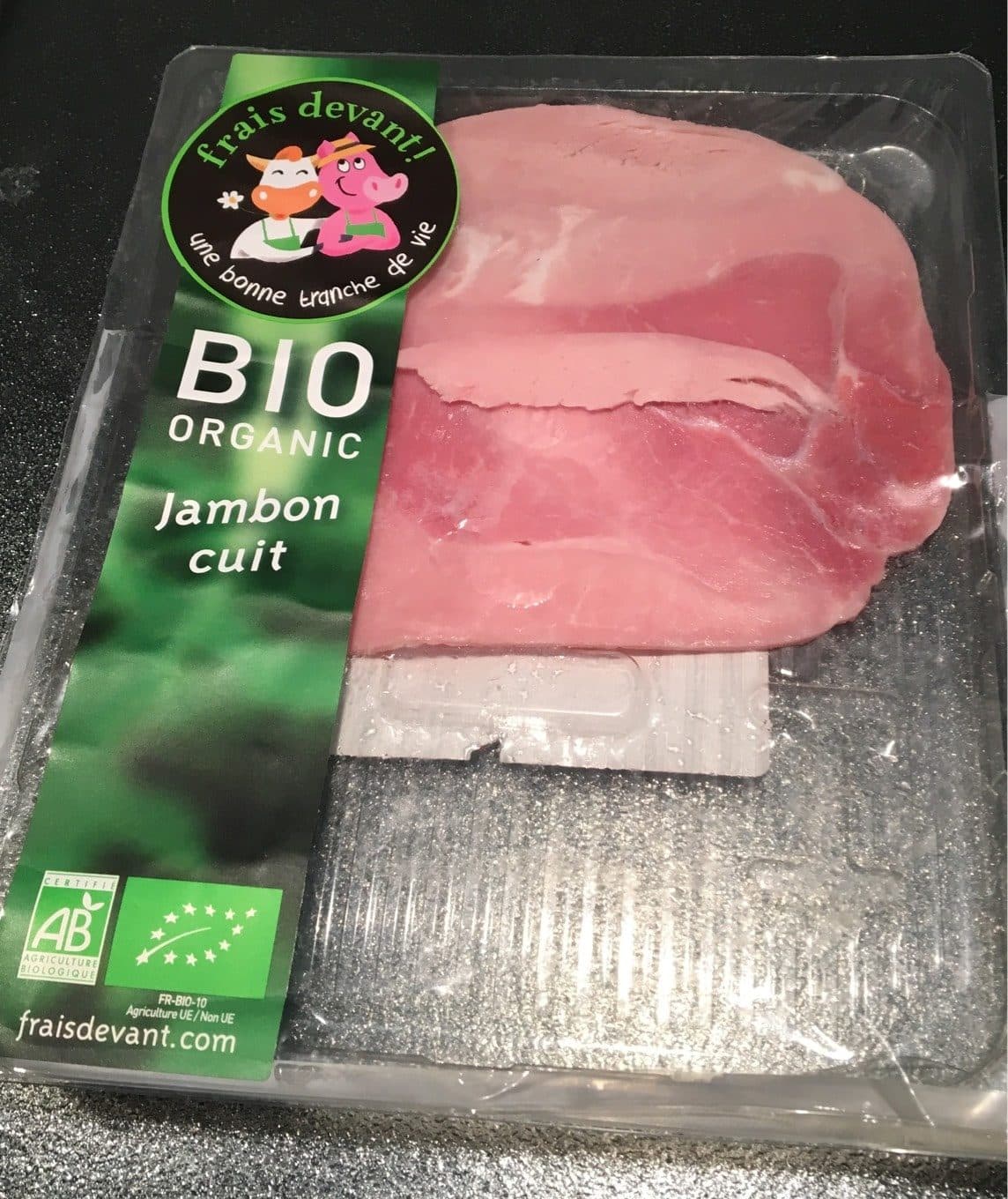 Frais Devant ! jambon cuit 80g bio packshot