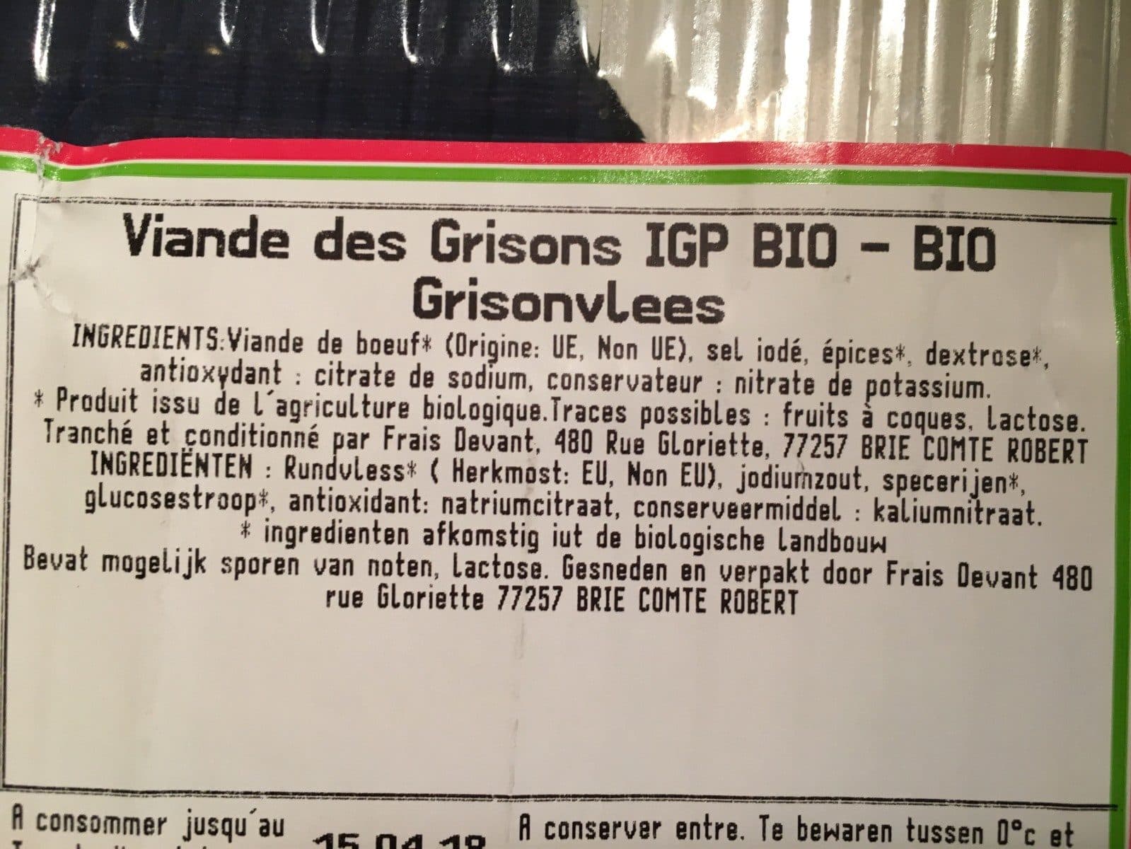 Saint Alby Viande des grisons bio packshot