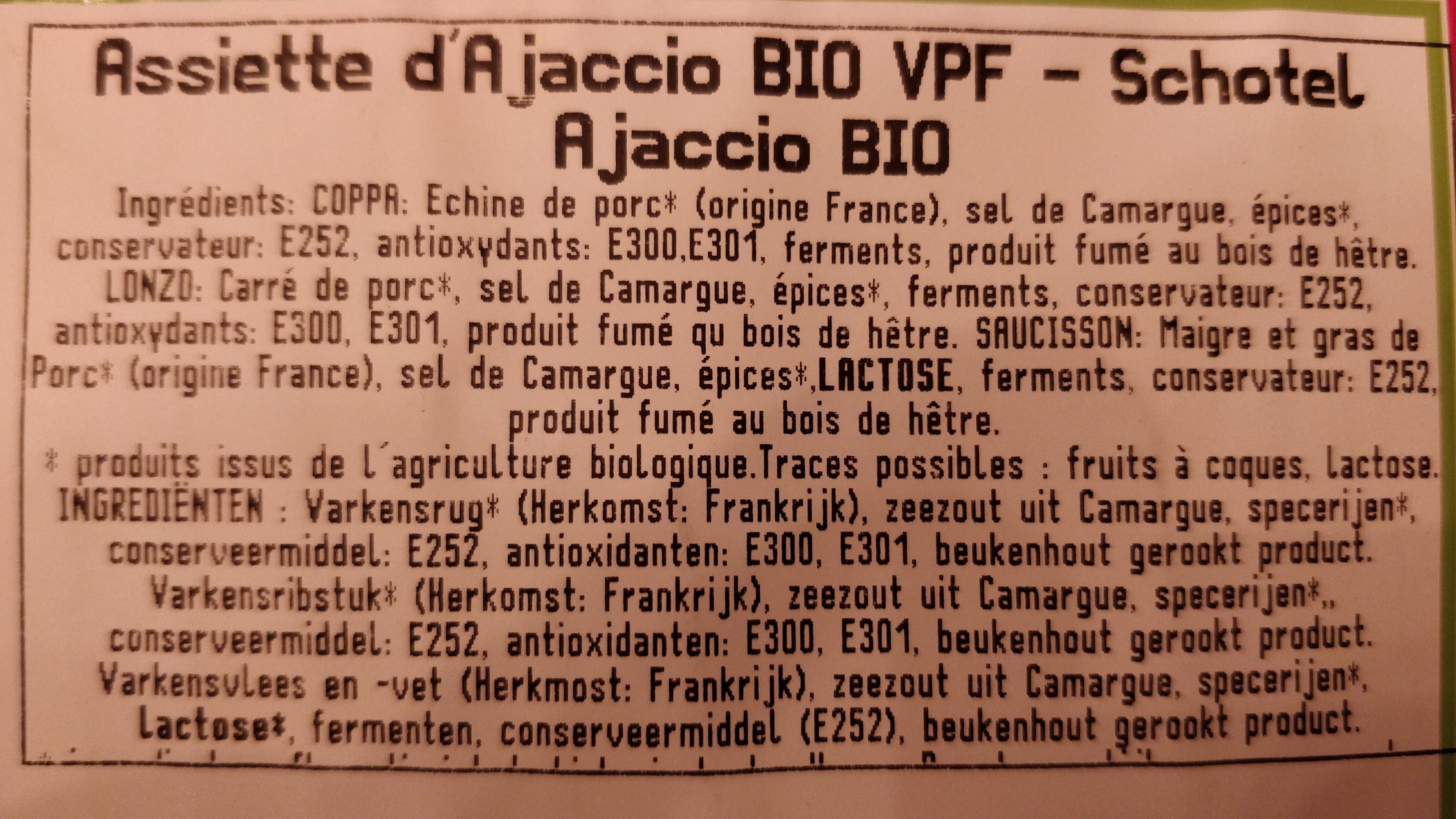 Frais Devant Assiette corse packshot