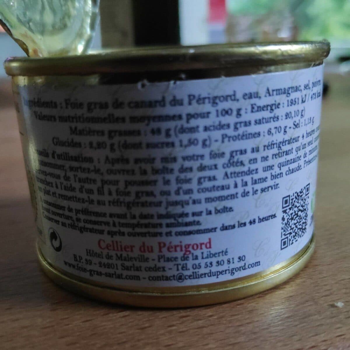 Cellier Sarlat Bloc de foie gras de canard du perigord packshot