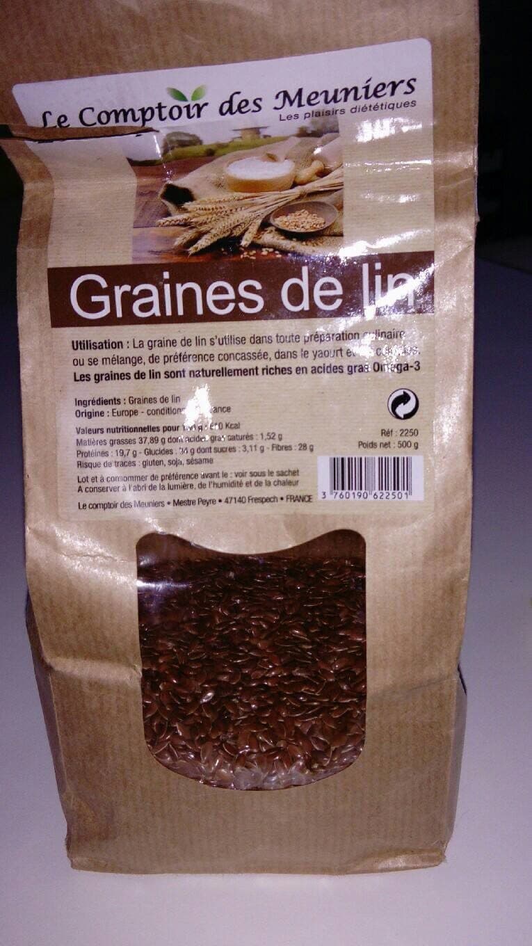 Les Plaisirs Diététique Graines de lin packshot