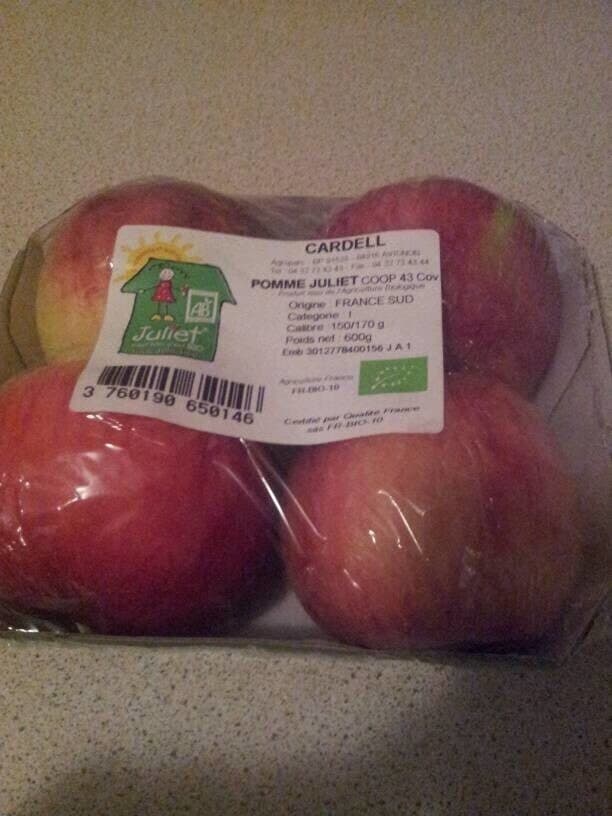 Open Food Facts Pomme Bio Juliet packshot