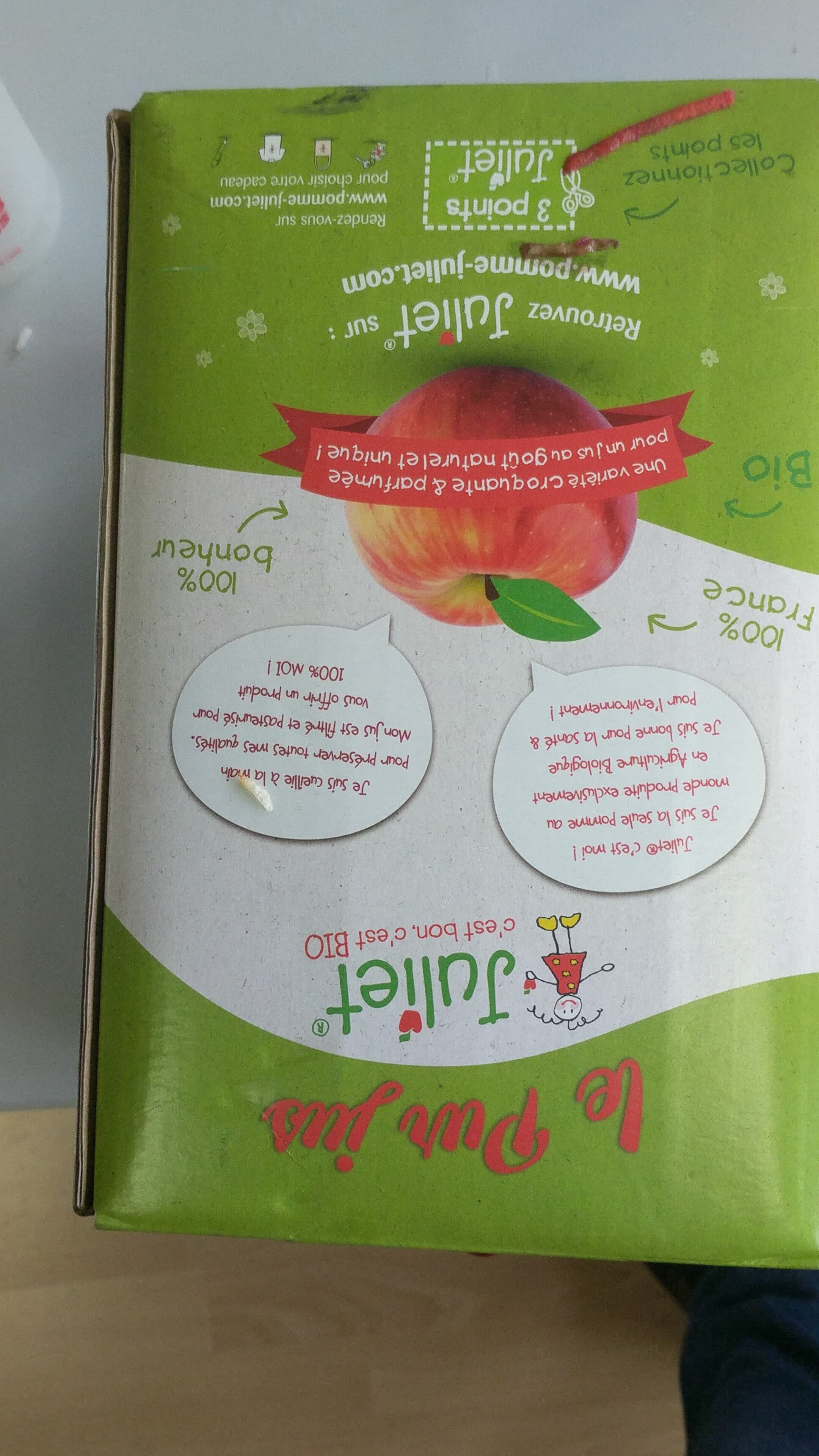 Juliet Jus de pommes Bio packshot