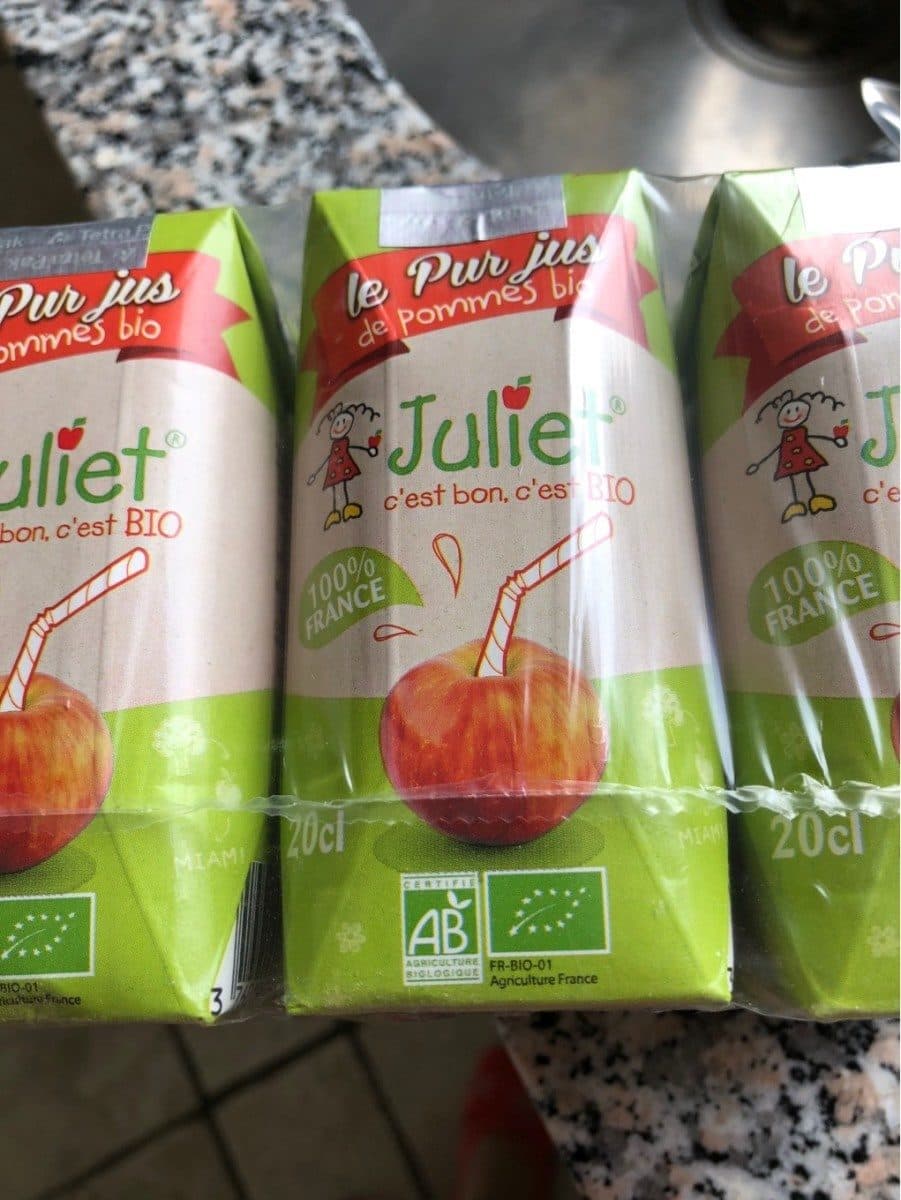 Open Food Facts Pur jus de pomme bio packshot