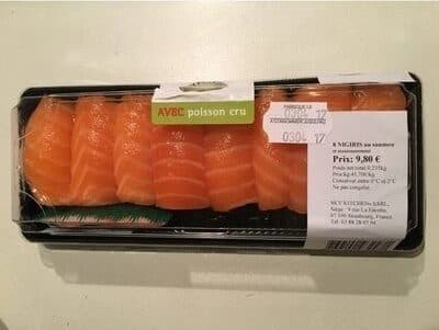 Mymaki 8 nigiris au saumon packshot
