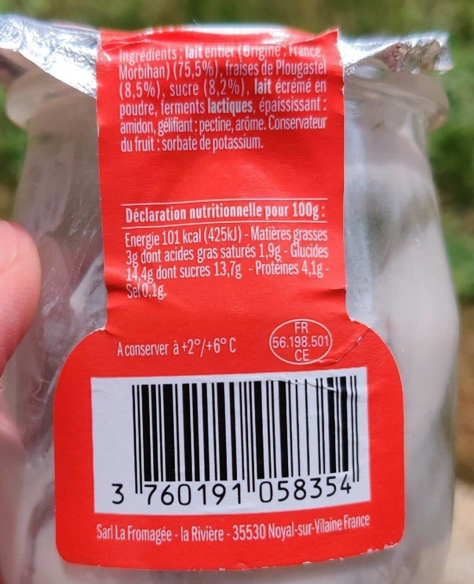 Bordier Yaourt aux Fraises Plougastel packshot