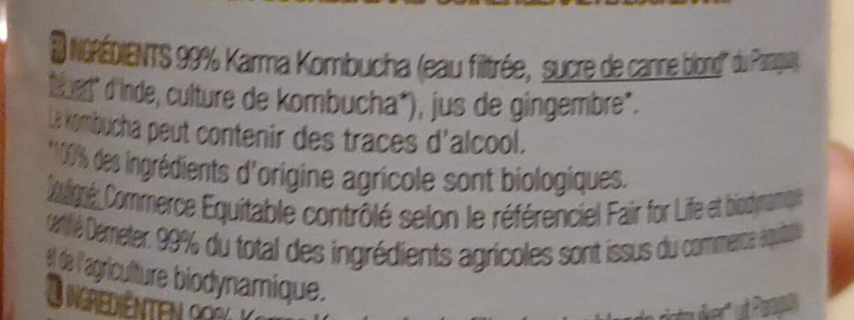 Karma Kombucha Gingembre packshot