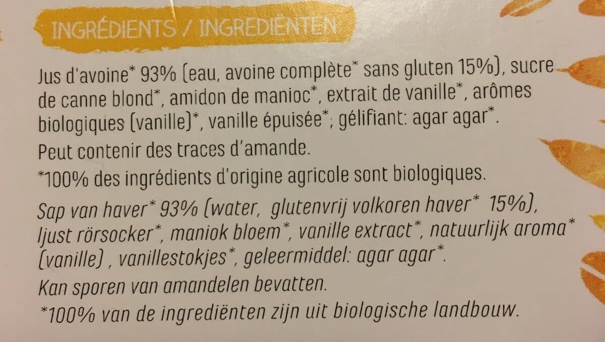 Ya Dessert Avoine-Haver Vanille packshot
