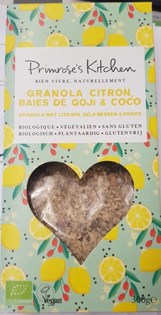 Open Food Facts Granola citron baies de goji et coco packshot
