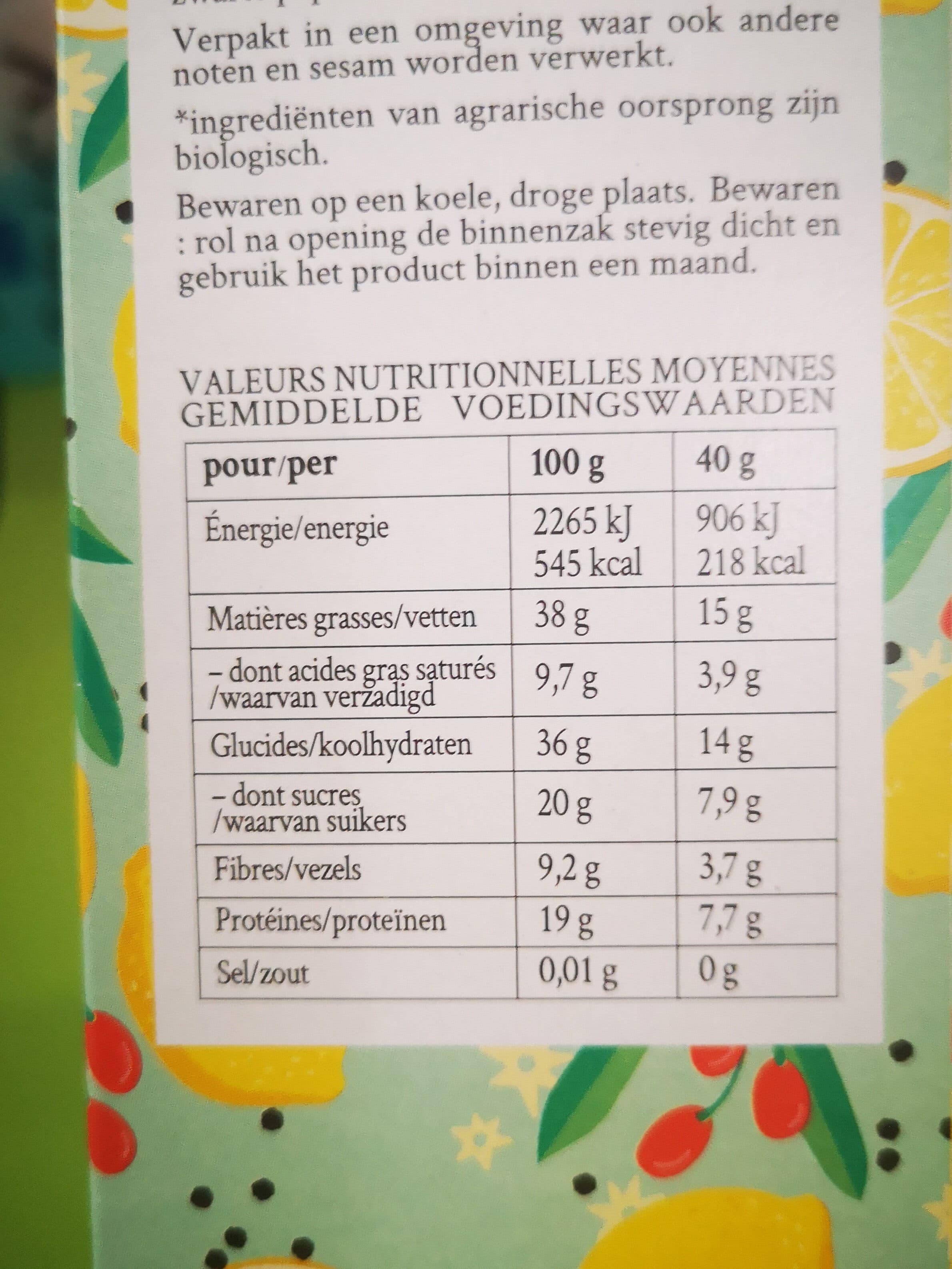 Open Food Facts Granola citron baies de goji et coco packshot