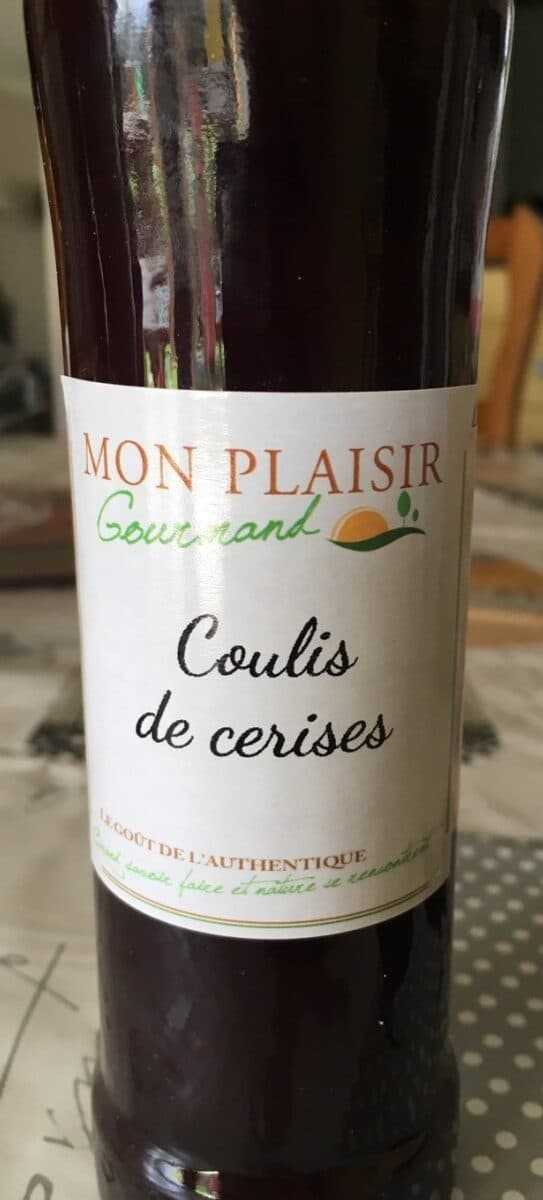 Mon Plaisir Gourmand Coulis de cerises packshot