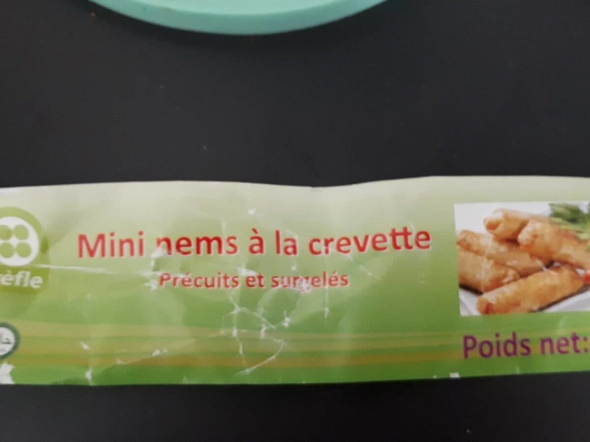 Open Food Facts Mini nems à la crevette precuits surgelés packshot