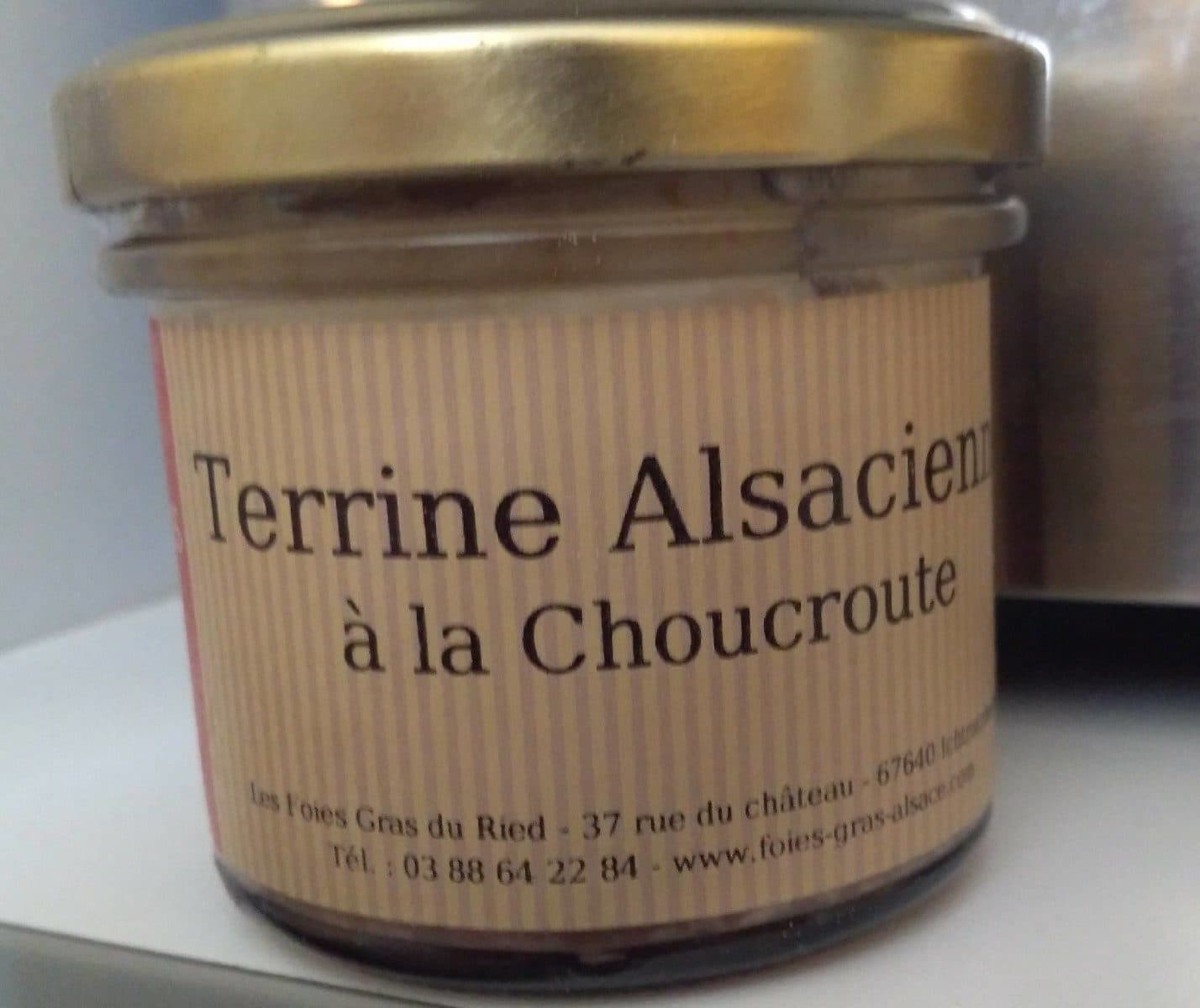 Open Food Facts Terrine alsacienne à la choucroute packshot