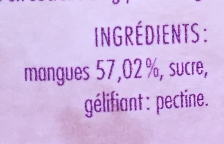 La Cour d'Orgères Confiture traditionnelle de mangues packshot