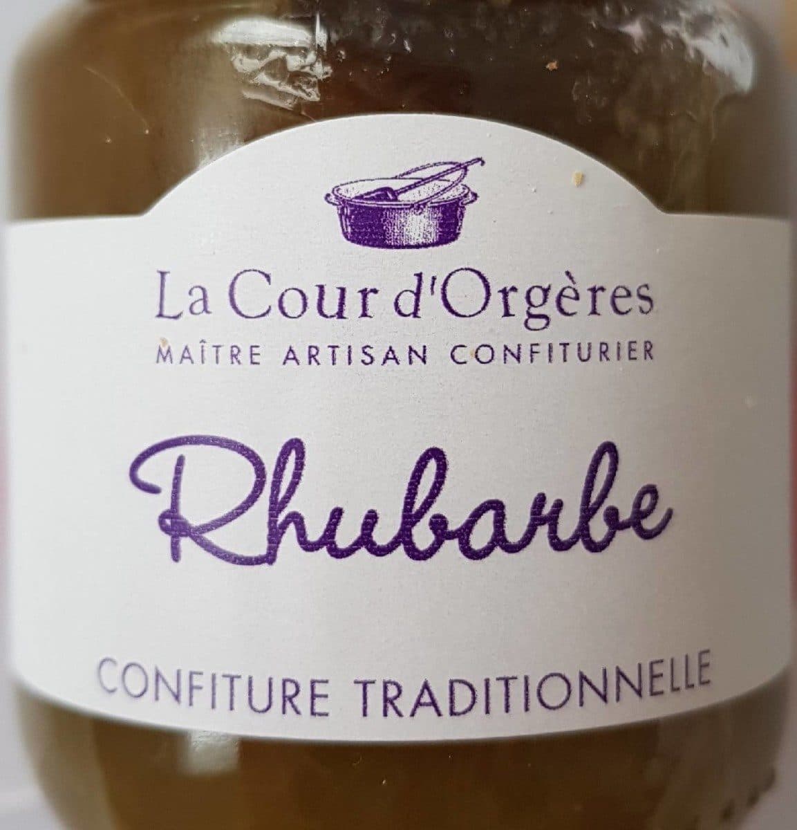 La Cour d'Orgères Confiture rhubarbe packshot