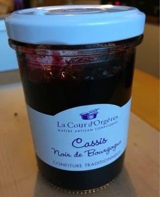 La Cour d'Orgères Confiture de cassis noir de bourgogne packshot