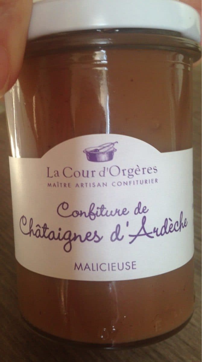 La Cour D’Orgères Confiture de chataignes d’Ardeche packshot